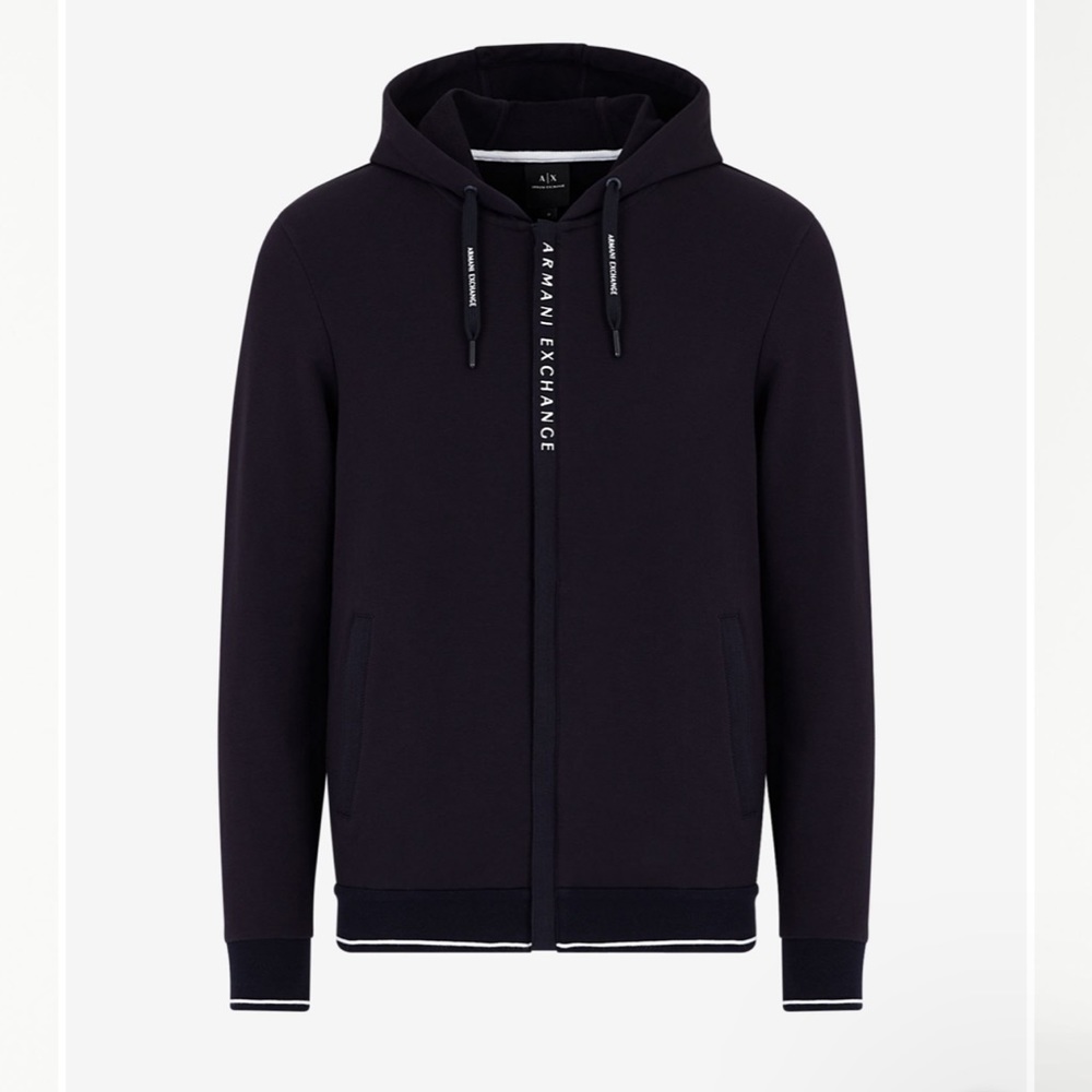 Navy Armani sweat shirt Brand new in bag with tags.